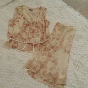 2pc blouse/skirt